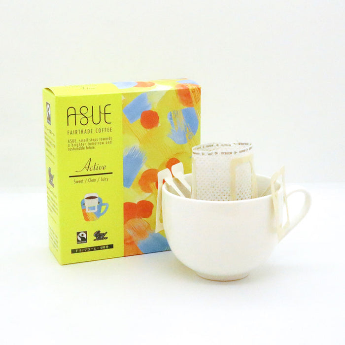 ASUE Fairtrade Coffee Active ドリップコーヒー 5杯分